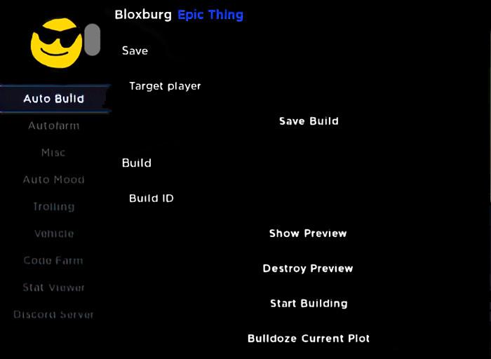 Screenshot of Bloxburg Hack